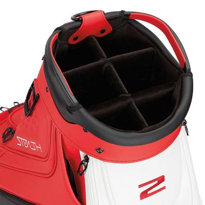 TaylorMade Stealth 2 Tour Golf Staff Bag - Red/White/Black - thumbnail image 6