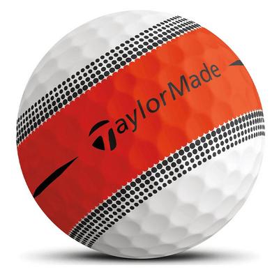 TaylorMade Tour Response Stripe Golf Balls - White/Orange - thumbnail image 2