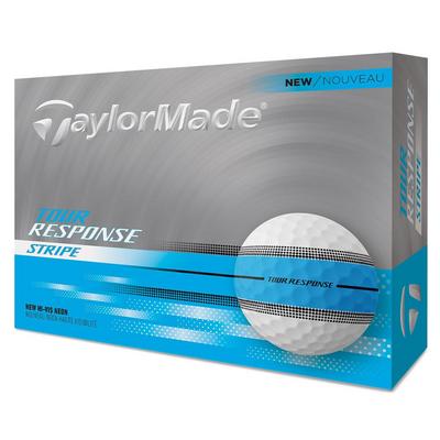 TaylorMade Tour Response Stripe Neon Golf Balls - Blue