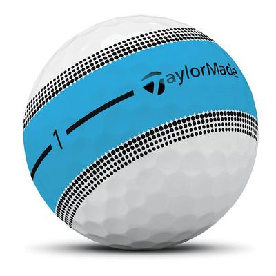 TaylorMade Tour Response Stripe Neon Golf Balls - Blue - thumbnail image 3