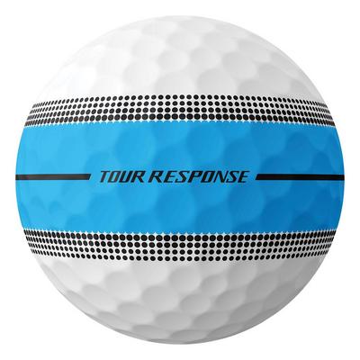 TaylorMade Tour Response Stripe Neon Golf Balls - Blue - thumbnail image 4