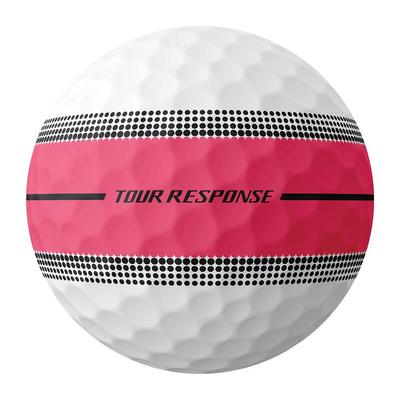 TaylorMade Tour Response Stripe Neon Golf Balls - Pink - thumbnail image 4