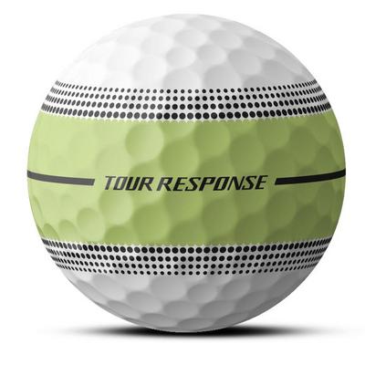 TaylorMade Tour Response Stripe Neon Golf Balls - Yellow - thumbnail image 4