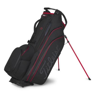 Titleist Hybrid 14 StaDry Golf Stand Bag - Black/Black/Red - thumbnail image 1