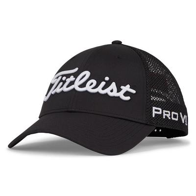 Titleist Tour Performace Mesh Golf Cap - Black/White - thumbnail image 1