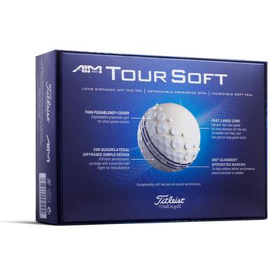 Titleist Tour Soft AIM 360 Golf Balls - White - thumbnail image 2