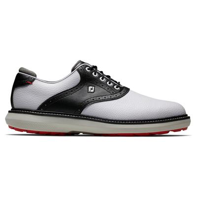 FootJoy Traditions Spikeless Golf Shoe - White/Black/Grey