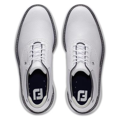 FootJoy Traditions Spikeless Golf Shoe - White/Navy - thumbnail image 6