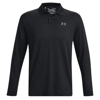 Under Armour UA Performance 3.0 Long Sleeve Golf Polo - Black