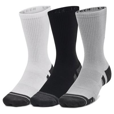 Under Armour Performance Tech Crew Socks 3-Pair Pack - Grey - thumbnail image 1