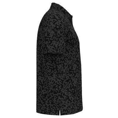 Under Armour Tee To Green Printed Golf Polo Shirt - Black/Castlerock/White - thumbnail image 4