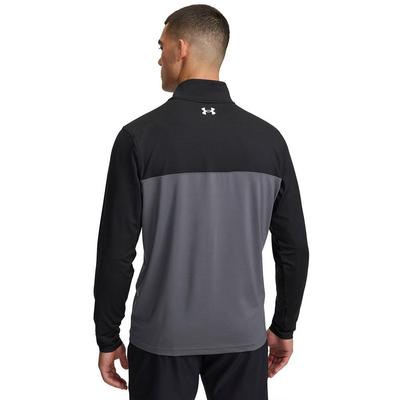 Under Armour Tee to Green Mens Quarter Zip Top - Black/Castlerock/White - thumbnail image 2