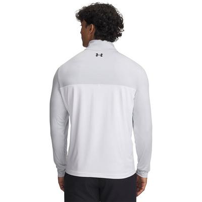 Under Armour Tee to Green Mens Quarter Zip Top - Halo Gray/White/Black - thumbnail image 2