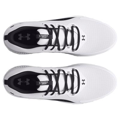 UA Charged Draw 2 Spikeless Golf Shoes - White - thumbnail image 3