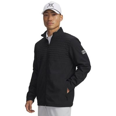 Under Armour UA Drive Pro Full-Zip Golf Top - Black/Black - thumbnail image 1