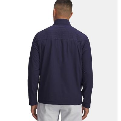 Under Armour UA Drive Pro Full-Zip Golf Top - Midnight Navy/Black - thumbnail image 2
