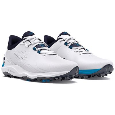 Under Armour UA Drive Pro Golf Shoes - White / Capri - thumbnail image 4