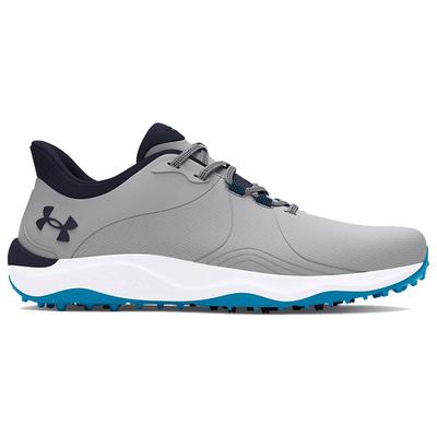 Under Armour UA Drive Pro Spikeless Wide Golf Shoes - Mod Gray/Capri/Midnight Navy