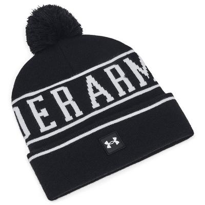 Under Armour UA Halftime Pom Pom Beanie Hat - Black