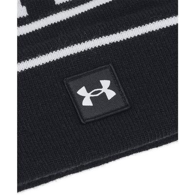 Under Armour UA Halftime Pom Pom Beanie Hat - Black - thumbnail image 2