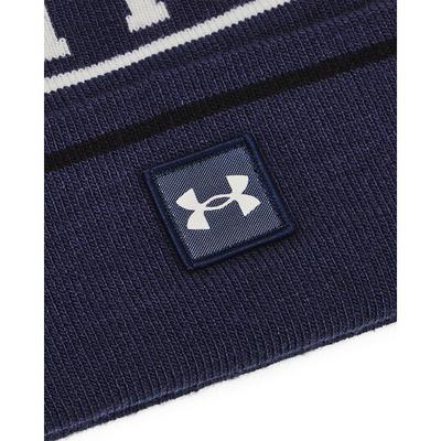 Under Armour UA Halftime Pom Pom Beanie Hat - Navy - thumbnail image 2