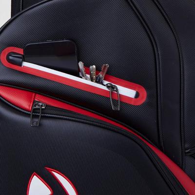 TaylorMade Deluxe Golf Cart Bag - Black/Red - thumbnail image 6