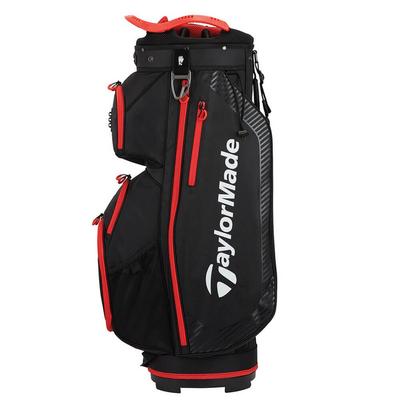 TaylorMade Pro Golf Cart Bag - Black/Red - thumbnail image 3
