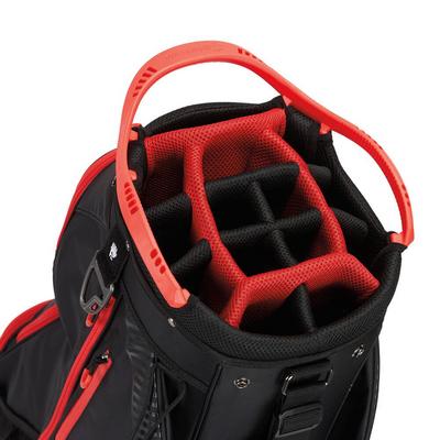 TaylorMade Pro Golf Cart Bag - Black/Red - thumbnail image 5