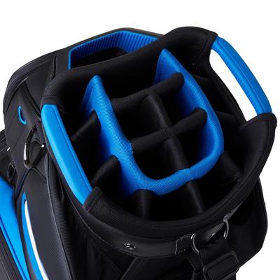 TaylorMade Deluxe Golf Cart Bag - Black/Blue - thumbnail image 5
