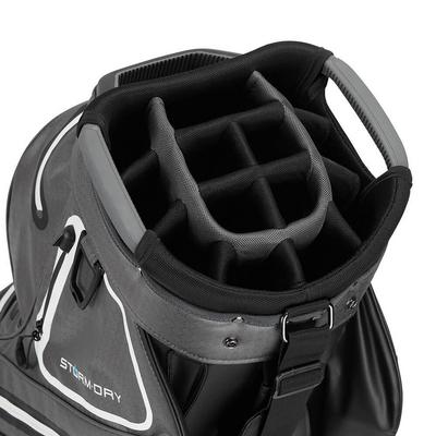TaylorMade Storm Dry Waterproof Golf Cart Bag Black/Grey/White - thumbnail image 5
