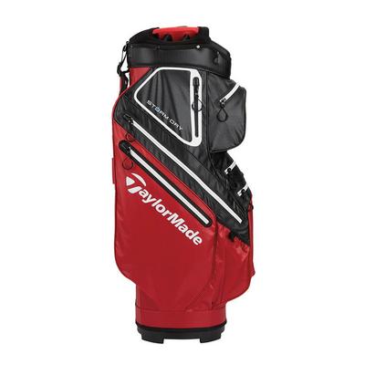 TaylorMade Storm Dry Waterproof Golf Cart Bag - Red/Black - thumbnail image 3