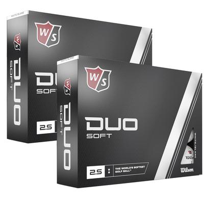 Wilson Staff Duo Soft Golf Balls - 2 Dozen - White