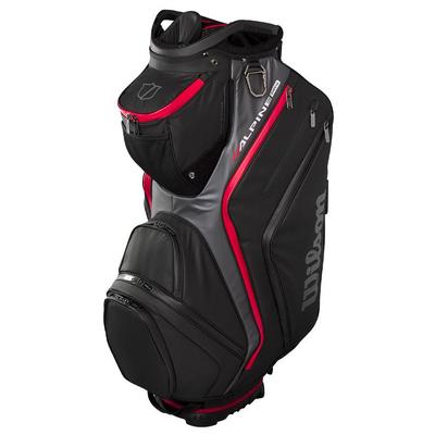 Wilson Alpine Dry Waterproof Golf Cart Bag - Black/Grey/Red