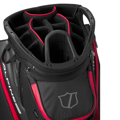Wilson Alpine Dry Waterproof Golf Cart Bag - Black/Grey/Red - thumbnail image 3