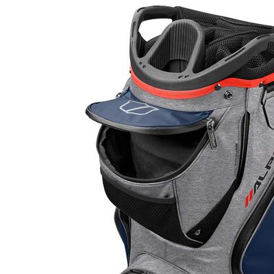 Wilson Alpine Dry Waterproof Golf Cart Bag - Navy/Grey/Red - thumbnail image 4