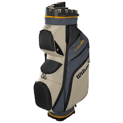 Wilson I-Lock DRY Organiser Waterproof Golf Cart Bag - Grey/Khaki/Orange