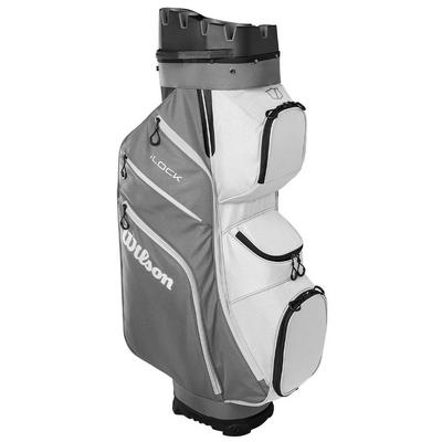 Wilson I-Lock Organiser Golf Cart Bag - Grey/White/Black - thumbnail image 2
