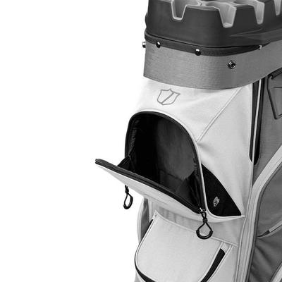Wilson I-Lock Organiser Golf Cart Bag - Grey/White/Black - thumbnail image 4