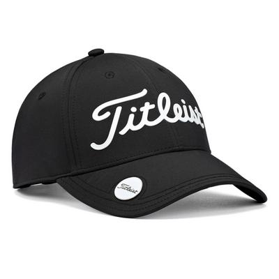 Titleist Womens Players Performance Golf Ball Marker Cap - Black/White - thumbnail image 1