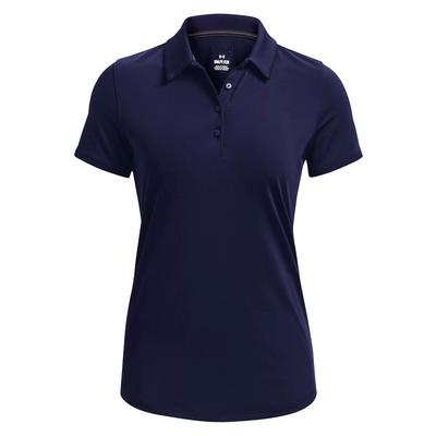 Under Armour Womens Playoff Short Sleeve Golf Polo - Midnight Navy - thumbnail image 1