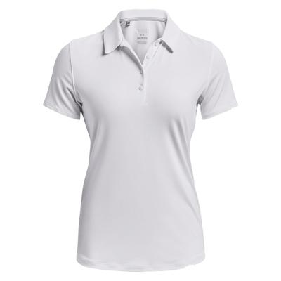 Under Armour Womens Playoff Short Sleeve Golf Polo - White - thumbnail image 1