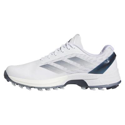 adidas AdiZero FG Golf Shoes - White/Navy - thumbnail image 2