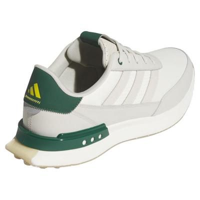adidas S2G SL 24 Leather Golf Shoes - White/Aluminium/Green - thumbnail image 6