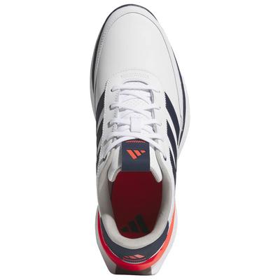 adidas S2G SL 24 Leather Golf Shoes - White/Navy/Lucid Red - thumbnail image 3