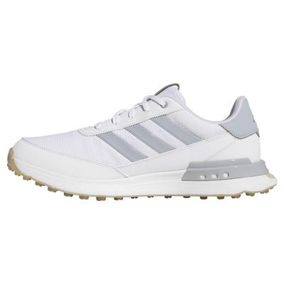 adidas S2G SL 24 Spikeless Golf Shoes - White/Silver/Gum - thumbnail image 2