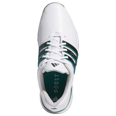 adidas Tour360 Boost Golf Shoes - White/Black/Aurora Ivy - thumbnail image 2