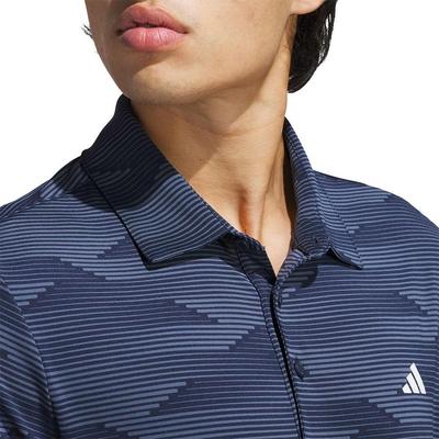 adidas Ultimate Performance Mens Polo Shirt - Collegiate Navy/Preloved Ink - thumbnail image 4