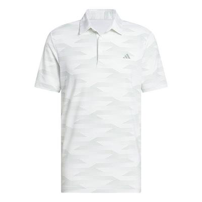 adidas Ultimate Performance Mens Polo Shirt - White/Silver Green