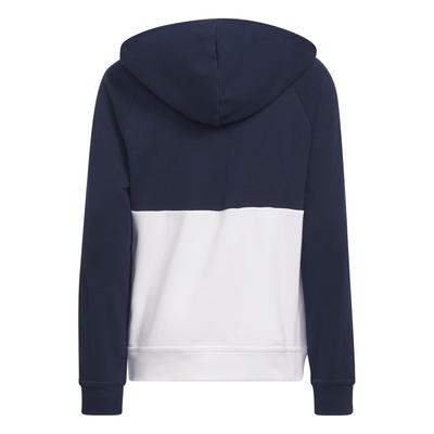 adidas Junior Golf Hoodie - Navy/White - thumbnail image 2