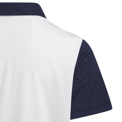 adidas Junior Print Golf Polo - Collegiate Navy - thumbnail image 4